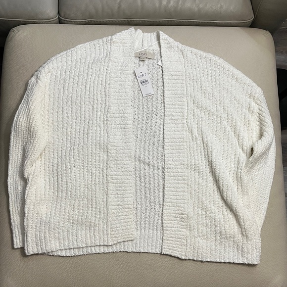 NWT - Loft By Ann Taylor Women's Textured Open Front Cardigan - Size M - Picture 2 of 7